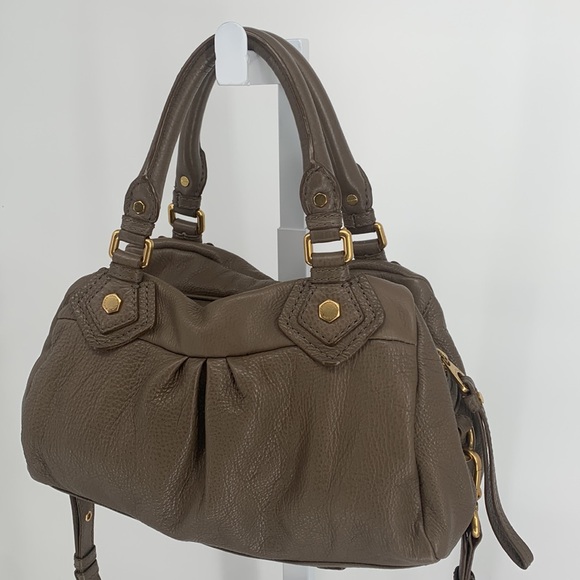 Marc Jacobs Brown Pebbled Leather Slouchy Two-Way convertible Bag - Picture 2 of 16